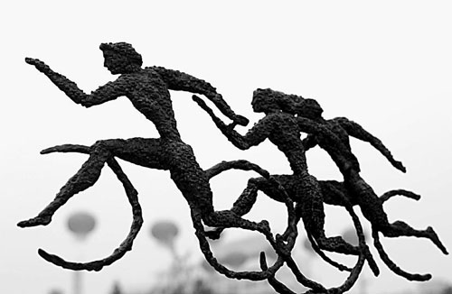 圖文：奧運(yùn)雕塑