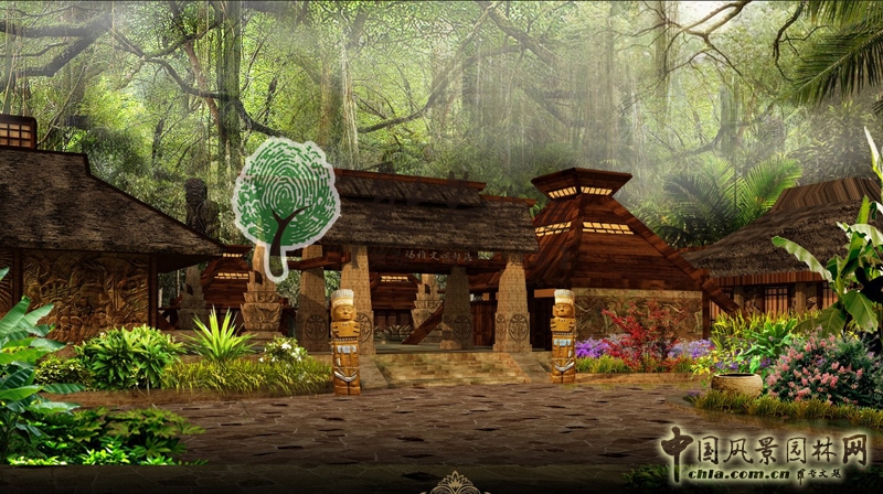 宿遷-萬(wàn)國(guó)園瑪雅文明部落外立面