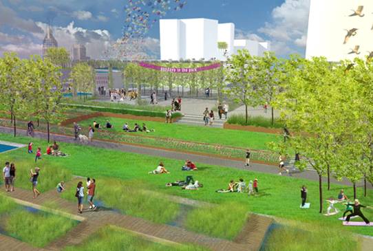 景觀設計案例美國納什維爾市坎伯蘭角  公共綠地|規劃設計 中國風景園林網  