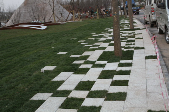 園博會作品朱育帆流水印實圖