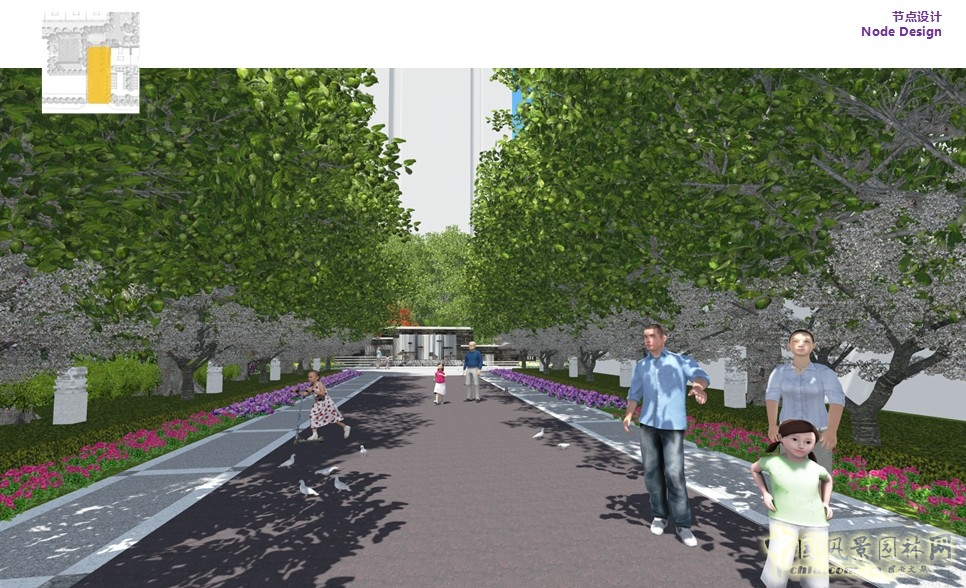 入口處節(jié)點效果圖