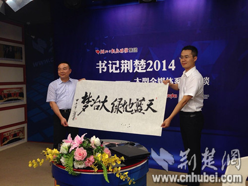 大冶市委書記傅繼成書寫“天藍地綠大冶夢”