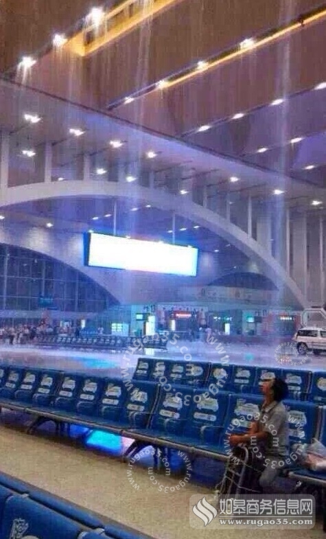 石家莊暴雨 石家莊火車站 水簾洞