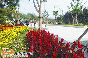 徐州首座下沉式城市園林亮相