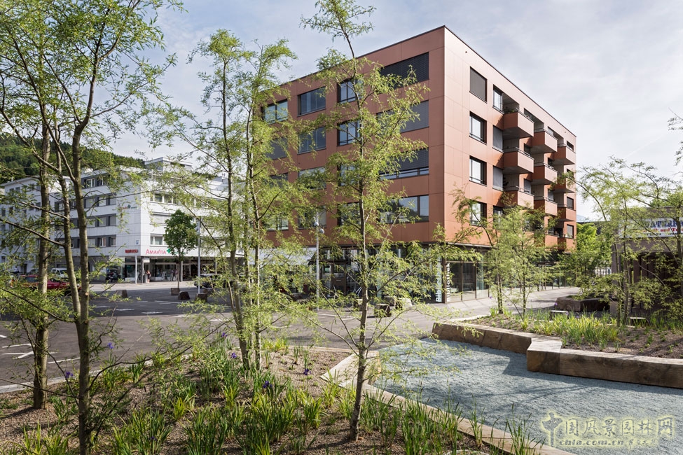 瑞士埃比孔Riedmatt 廣場景觀設計