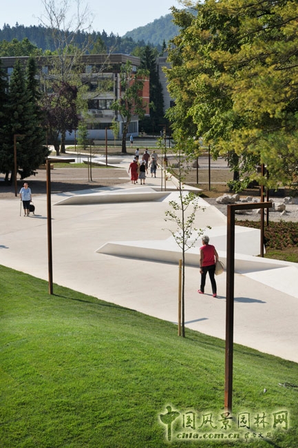 斯洛文尼亞韋萊涅Promenada城市中心廣場