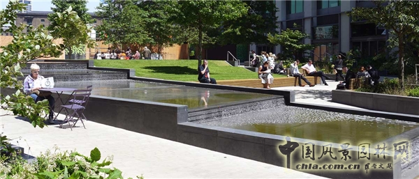 英國倫敦潘克拉斯廣場景觀設計