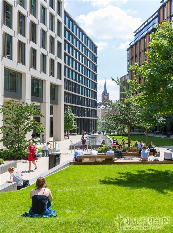 英國倫敦潘克拉斯廣場景觀設計