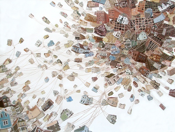 圖片賞析:Amy Casey懸掛的城市