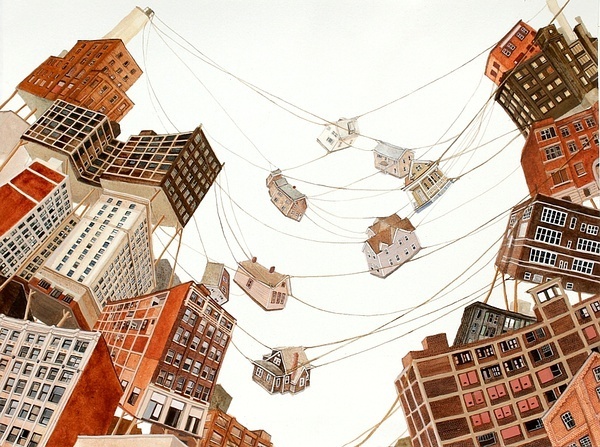 圖片賞析：Amy Casey懸掛的城市
