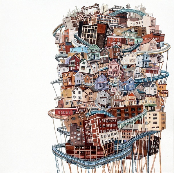 圖片賞析：Amy Casey懸掛的城市