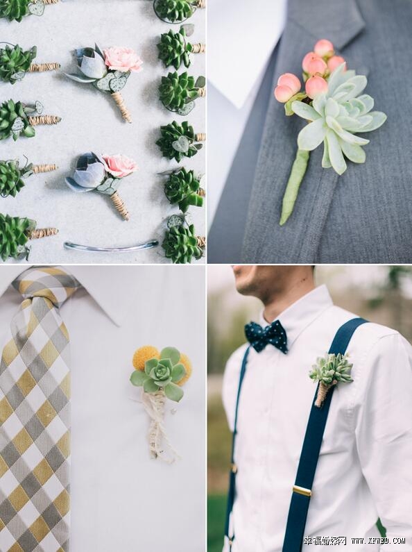 32種超乎你想像的時尚多肉植物婚禮設計