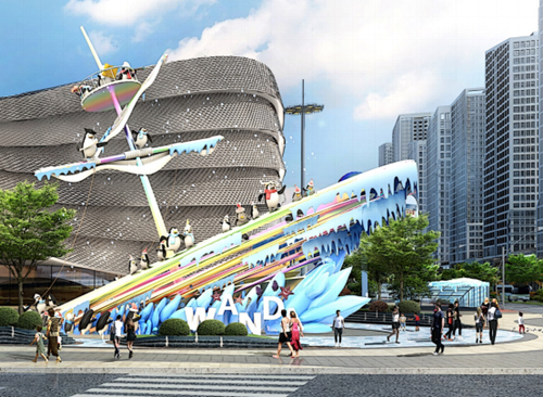 冰雪海上奇幻之旅——廣州萬達茂景觀設計