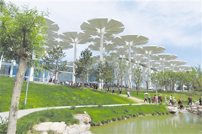 世園會國際館，美景寓深意