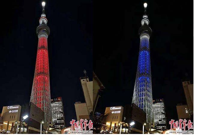 全球多地點亮地標建筑 為武漢加油