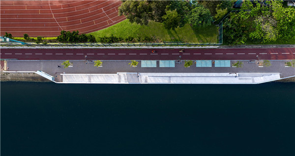 充滿活力的散步道活動場所——香港沙田濱河棧道
