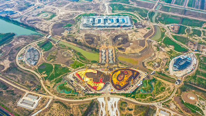 中國第十屆花博會三大展館封頂