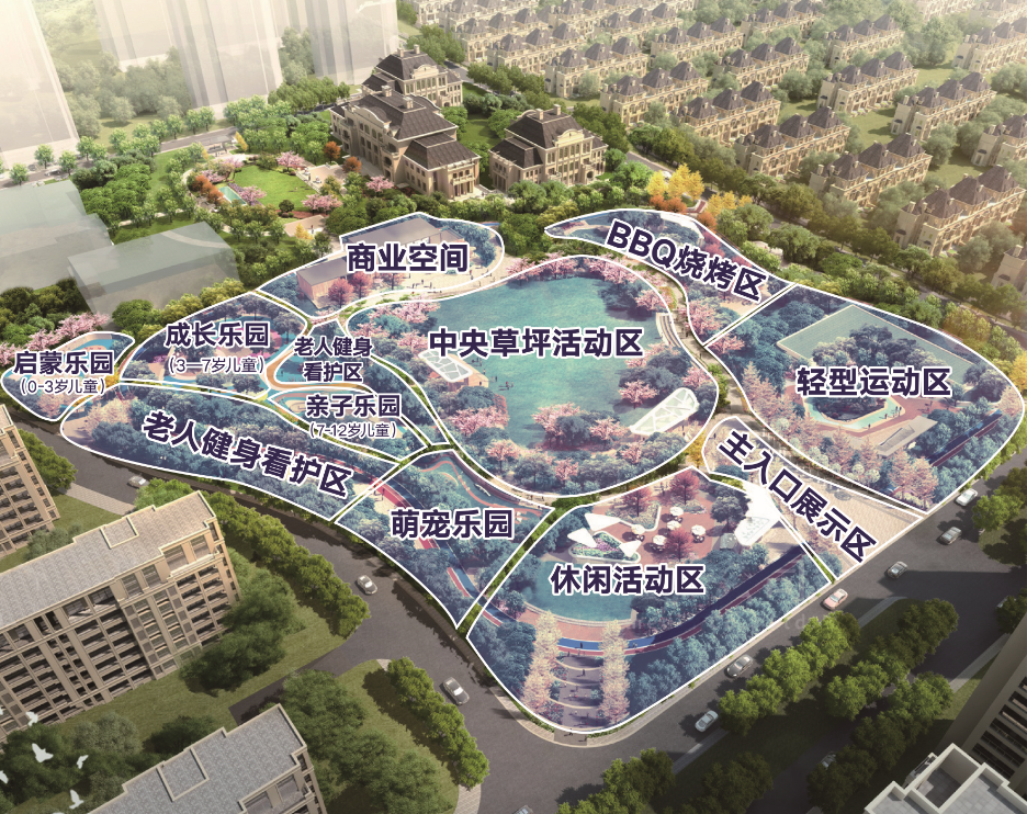 雅藍圖景觀丨白鷺金岸中央公園