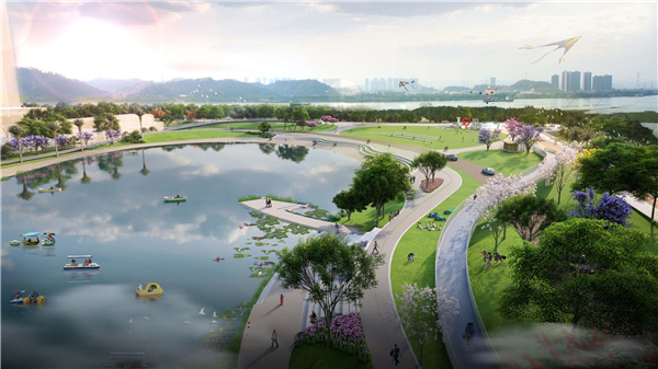 廣東江門市潮連島潮頭中央公園