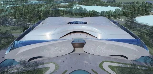 第十二屆江蘇省園藝博覽會主展館(云棲館)封頂