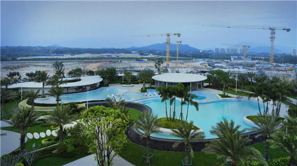 海南龍嶺清水灣IN+直播小鎮項目園林景觀設計