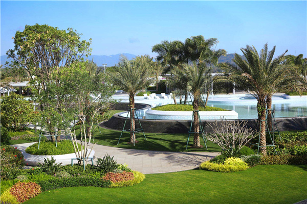 海南龍嶺清水灣IN+直播小鎮項目園林景觀設計