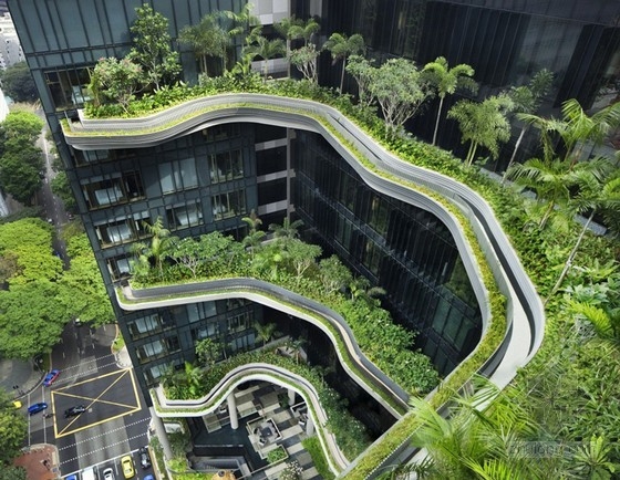 WOHA事務所設計的新加坡垂直花園塔