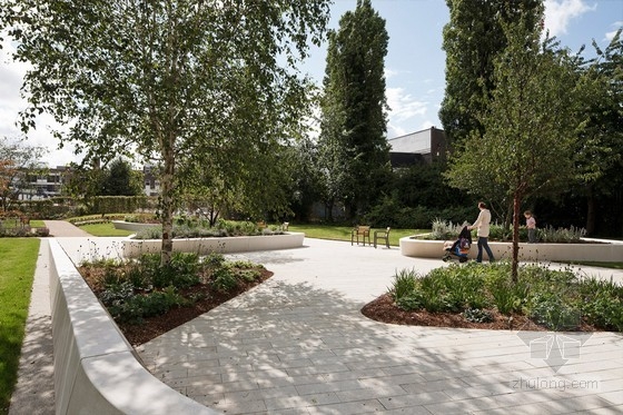 HTA設(shè)計的英國斯蒂夫尼奇城中心花園