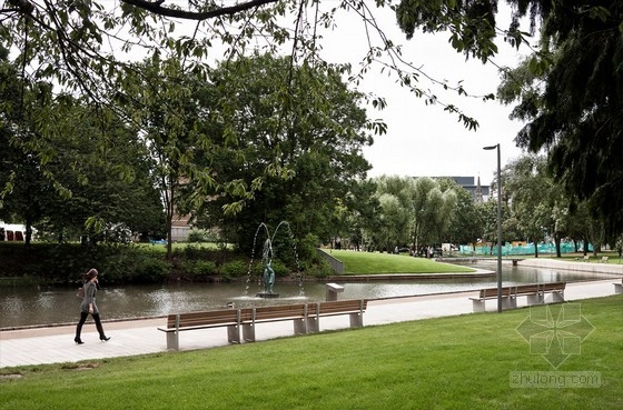 HTA設計的英國斯蒂夫尼奇城中心花園