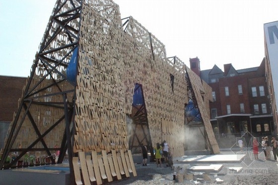 CODA設計的紐約由滑板廢棄材料制成的“派對墻”