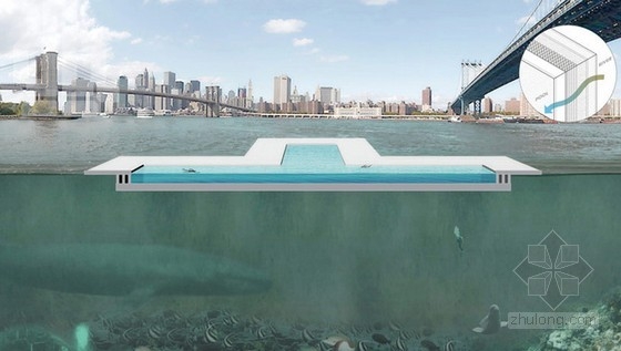 archie等設(shè)計(jì)的紐約水上漂浮過濾設(shè)施+pool