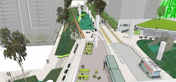 CMG設計的樞紐街景與奧斯卡公園