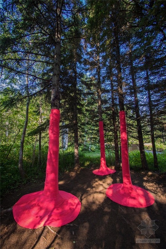 加拿大國際花園節(jié)作品:粉色的沖撞