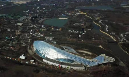 2021年揚州世園會國際館亮相 形如一條江豚