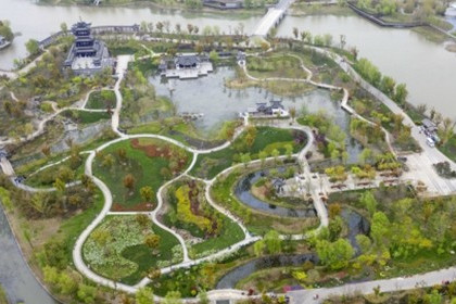 江蘇:生態留白迎蝶變 “世園”花開棗林灣