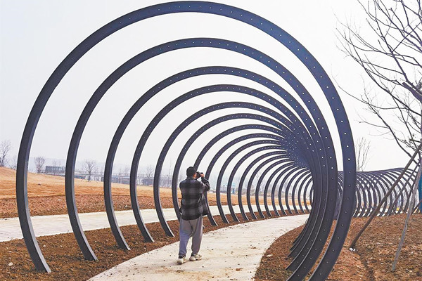 湖北省第三屆(荊門)園博會展園基本完工