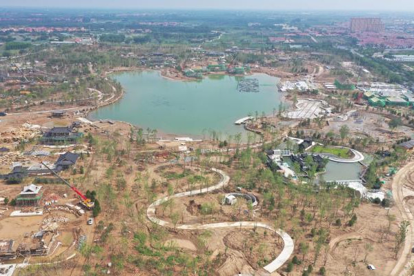 河北省第六屆園博會園博園項目進入攻堅階段